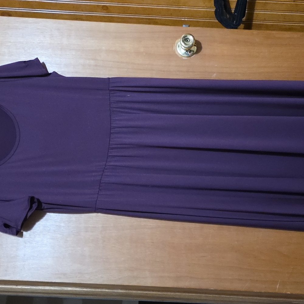 LuLaRoe Deep Purple Maxi Dress